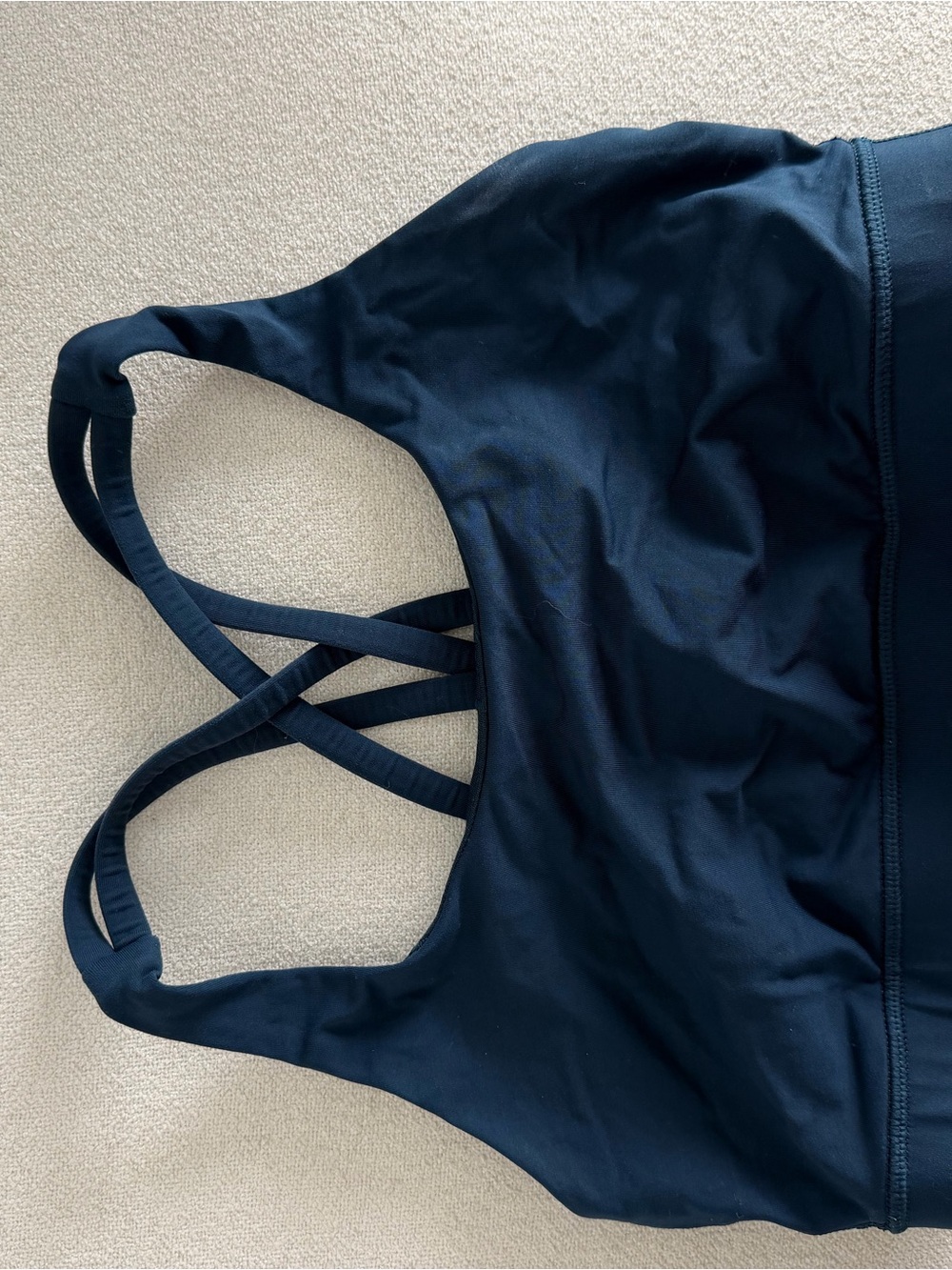 lululemon athletica Navy Strappy Support Sports Bra
